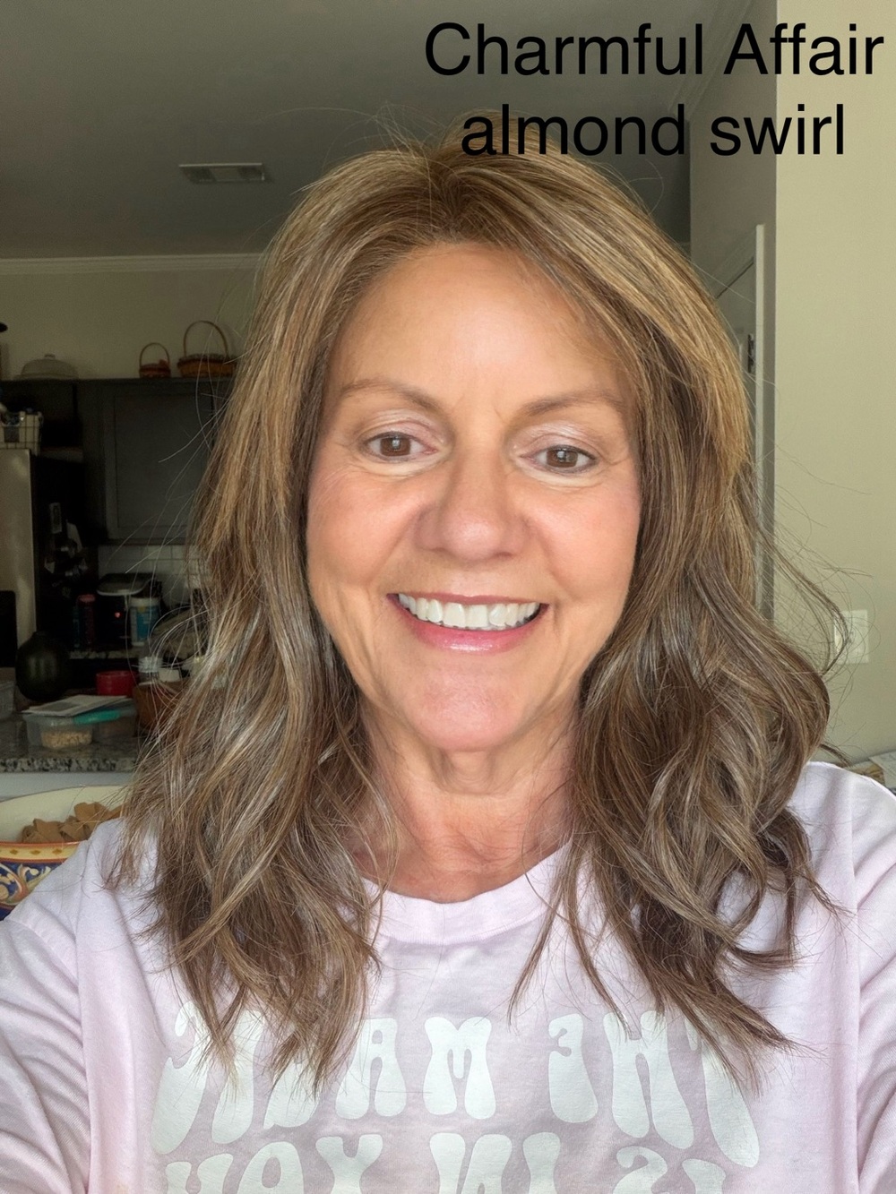 Charmful Affair Lace Front Mono Part Beach Wave Wig Almond Swirl Styles by Soma